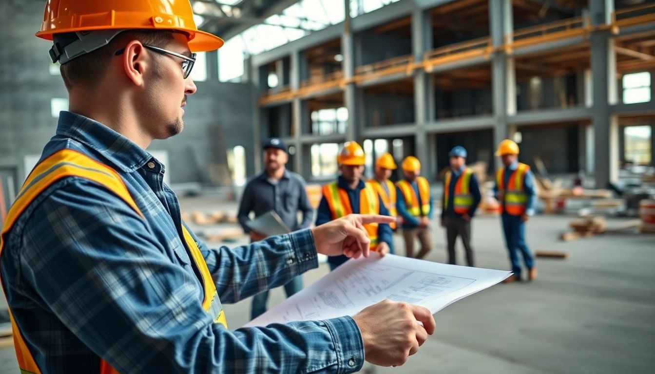 New Jersey General Contractor leading a construction team on-site, showcasing collaboration and professionalism.