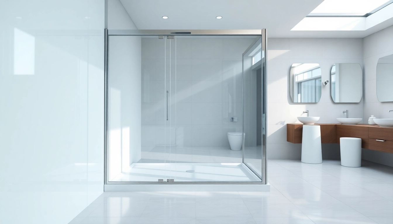 Elegante sonni Duschkabine in modernem Badezimmer mit Glaswänden und minimalistischen Designs.