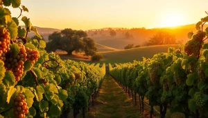 Tasting wine among picturesque wineries in Clarksburg with lush vineyards.