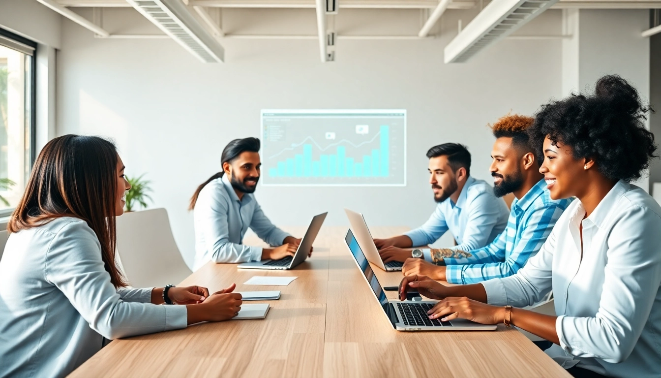 Boost your YouTube growth with a comprehensive youtube smm panel project in a modern office environment.