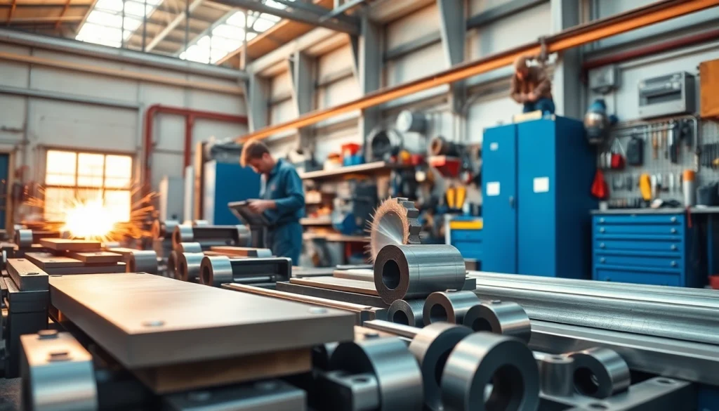 Showcasing custom steel fabrication in a professional workshop with skilled fabricators.