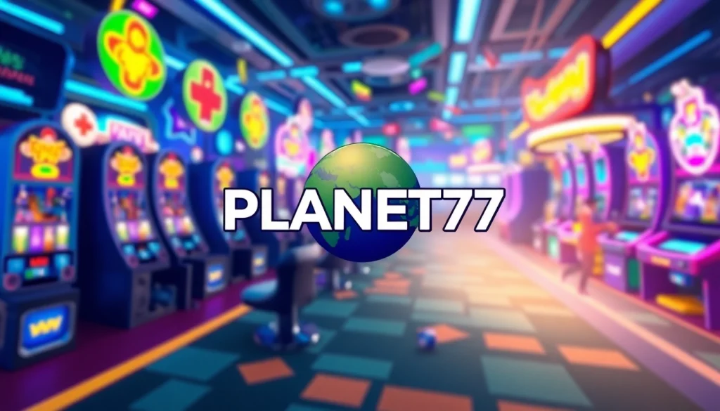 Menggambarkan pengalaman bermain permainan PLANET77 game dengan elemen visual yang menarik.