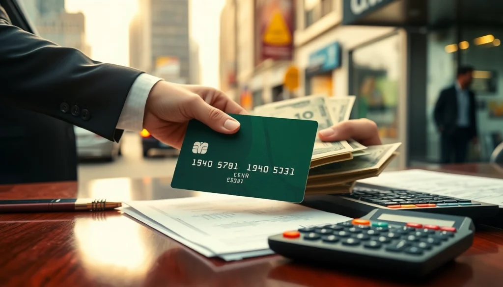 카드깡을 통한 현금 거래의 긴박함을 보여주는 장면