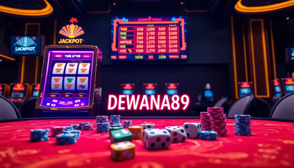 Rasakan kegembiraan menang di DEWANAGA89 dengan elemen kasino yang penuh warna.