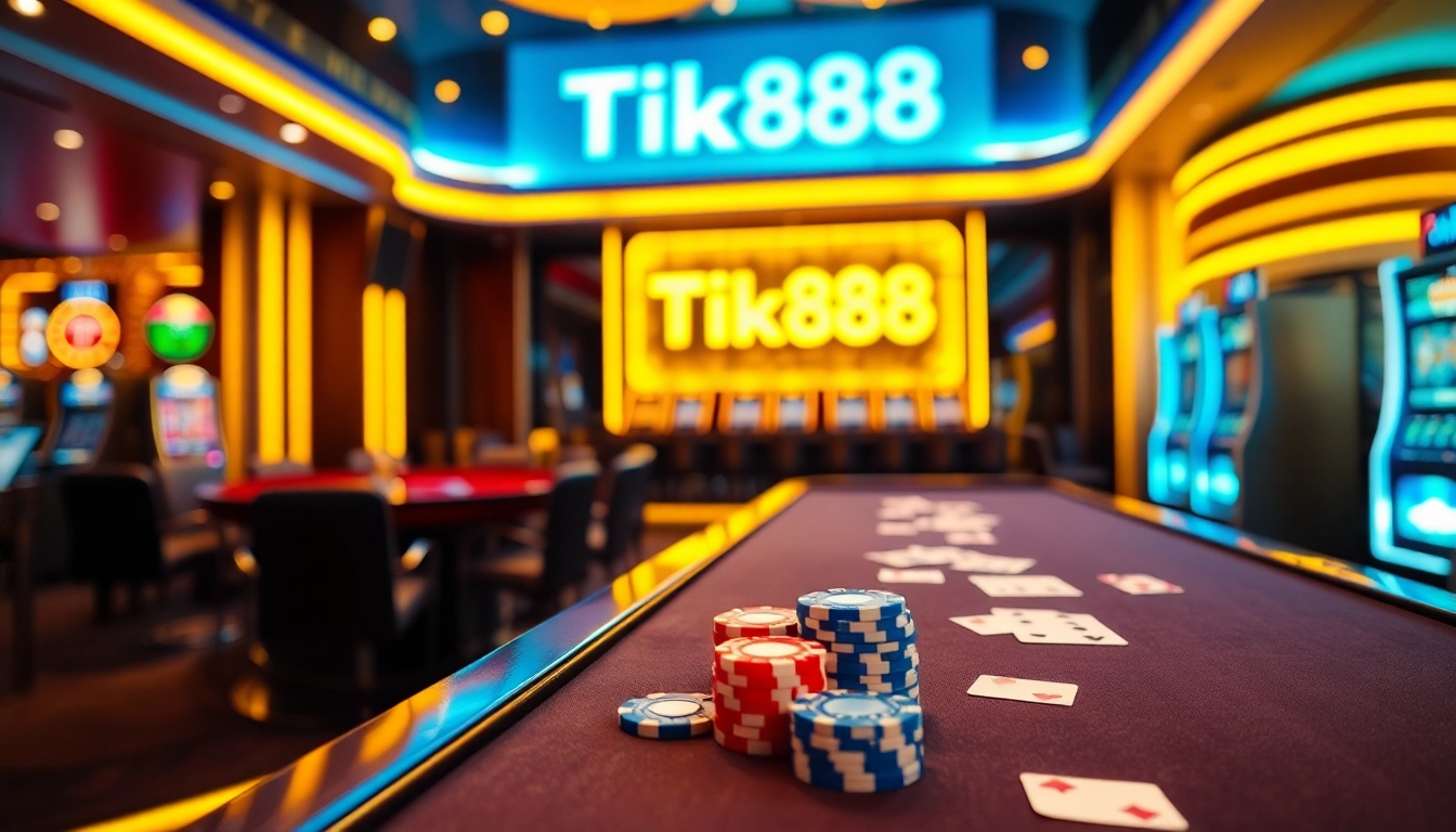 Trải nghiệm những khoảnh khắc chơi game đầy kịch tính trên Tik88 với các yếu tố casino sống động trong một không gian sang trọng.