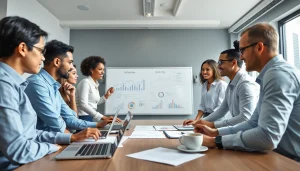 Maggiori informazioni sulla collaborazione aziendale in un ambiente d'ufficio professionale.