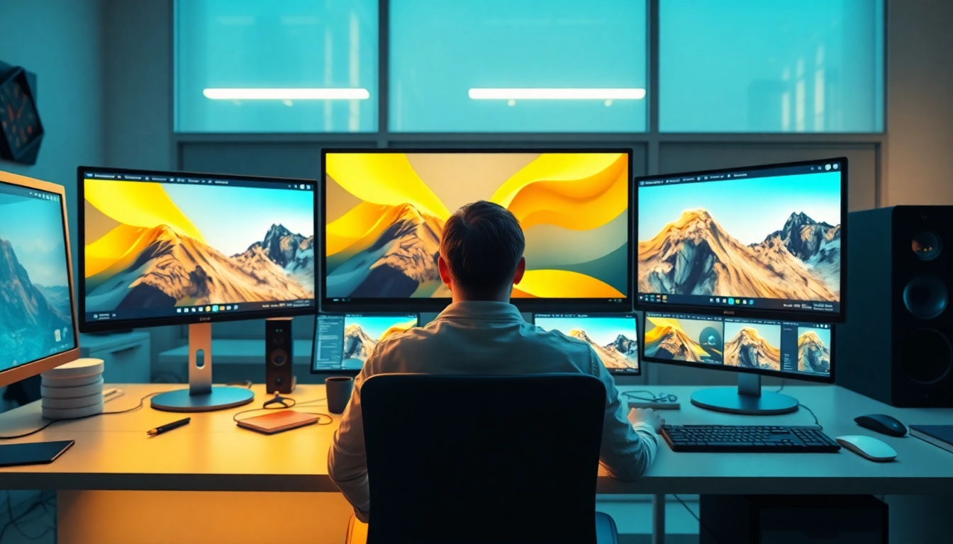 Experience the innovative features of nano banana pro in a modern workspace showcasing stunning AI-generated art.