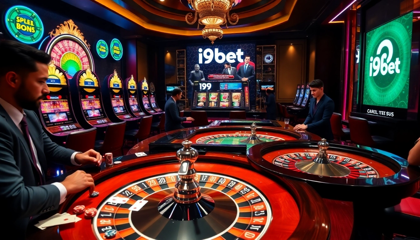 i9bet players enjoying high-stakes games at a luxurious casino table