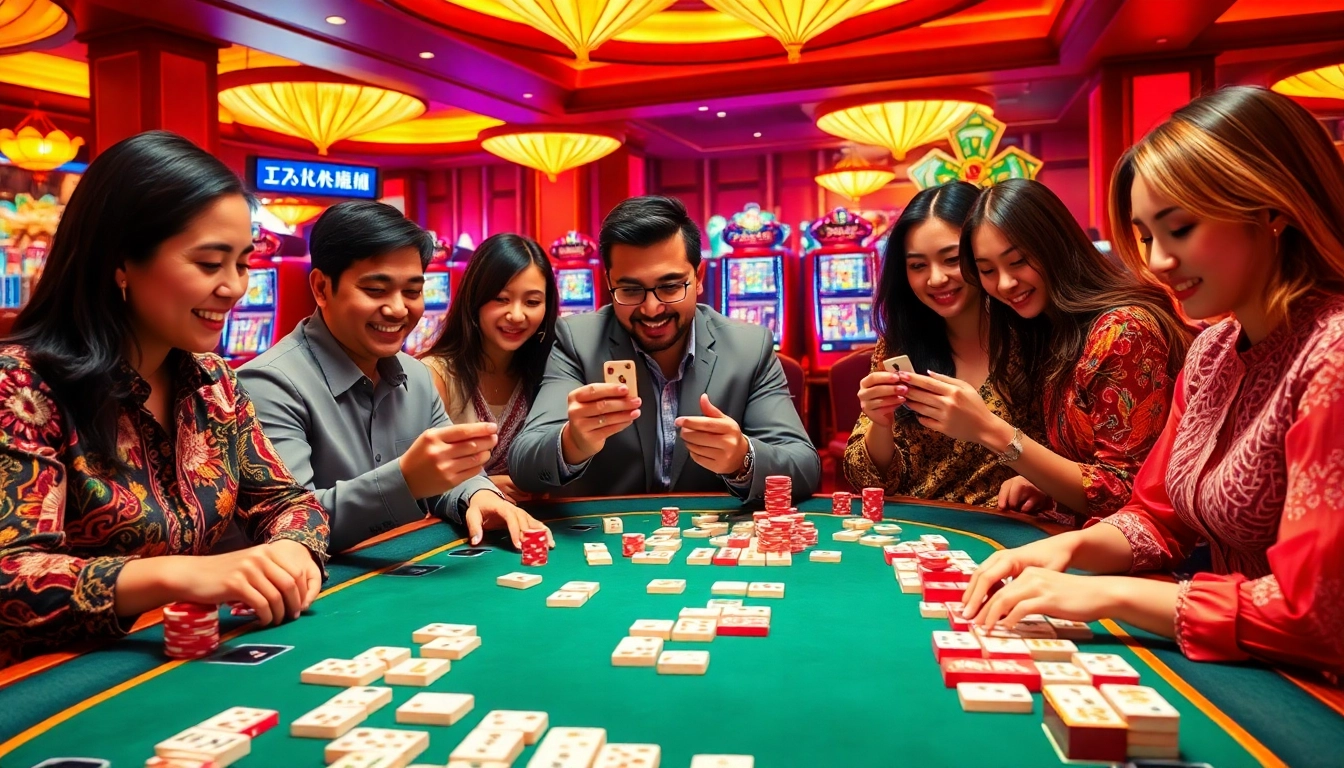 Ikuti permainan link mahjong di kasino mewah, menampilkan ubin yang berwarna-warni dan permainan yang intens.