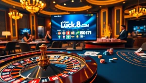 Trải nghiệm không khí trò chơi đầy cảm giác tại https://luck8.com với những hình ảnh poker và casino hấp dẫn.