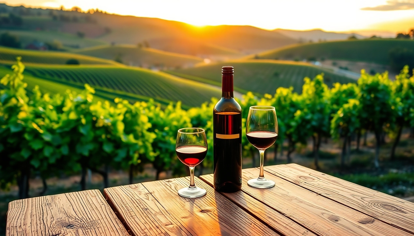 Toast with fine red wine at picturesque wineries in Clarksburg surrounded by scenic vineyards.
