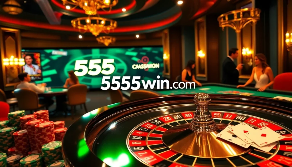 Experience luxury gaming at 555win com with vibrant roulette and poker action.
