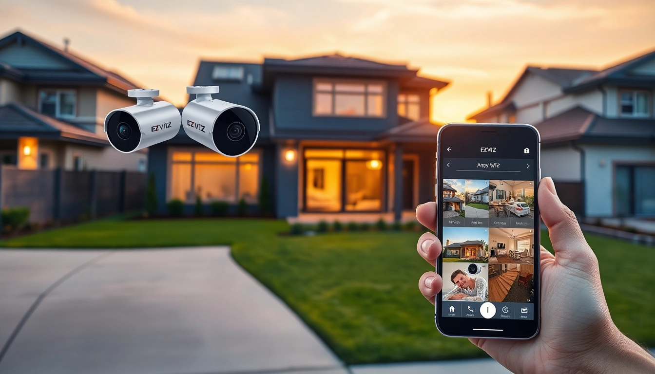 Cámaras Ezviz que mejoran la seguridad del hogar con un diseño elegante y monitoreo inteligente.